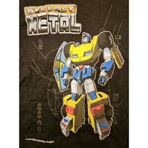 Vtg Spiral Knuckle Studios 1980s Yellow Robot Car 2000 Fan Art T-Shirt Medium